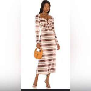 AFRM Long Sleeve Midi Dress